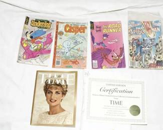 Vintage Comic Books: Marvel, Gold Key,Harvey World Diana Princess Time