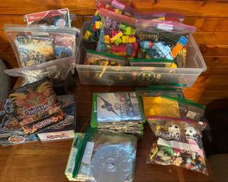 LEGO, LEGO Duplo, MegaBlocks, xBox One and xBox 360 games, misc toys, Yu-Gi-Oh tins