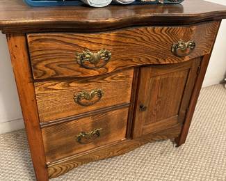 antique oak wash stand