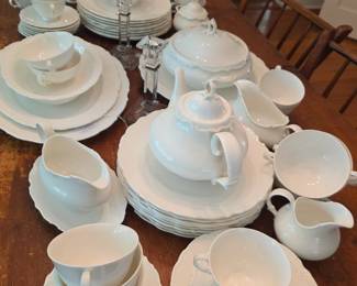 Haviland White China Set