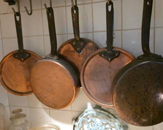 Antique Copper Pans