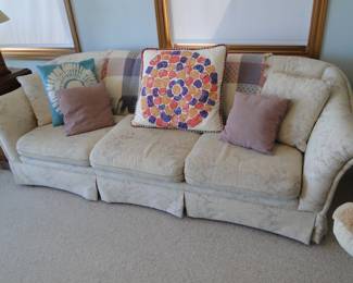 Yes all the pillows, and the couch and the wood trim is also for sale