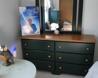 Dresser with matching mirror