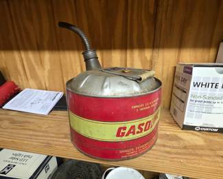 Vintage gas can