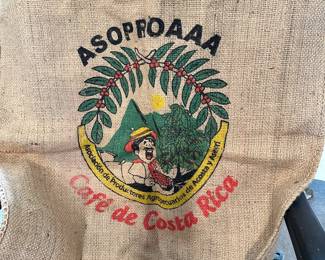burlap coffee bag
