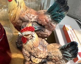 ceramic chickens