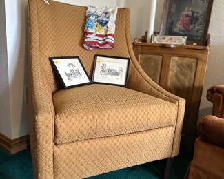 Vintage upholstered chairs