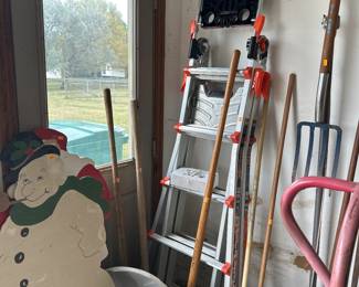 Ladder, yard equipment 