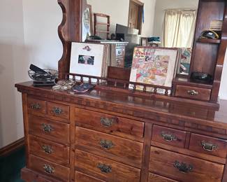 Dressers, 60’s, 70’s and 80’s Rock and misc. albums. 
