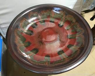Repurposed Candle Holder into Birdbath