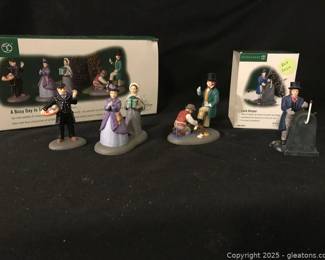 Dept 56 A Busy Day in Town and The Lock Keeper