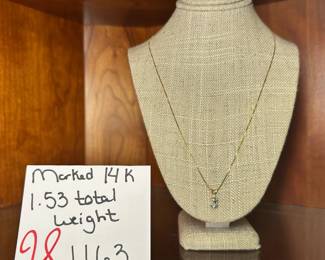 marked 14k Necklace 