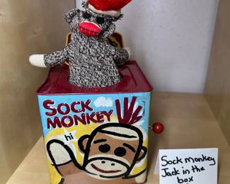 Sock Monkey Jack in the box
