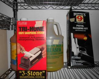 3 Stone Sharpening System and stuff