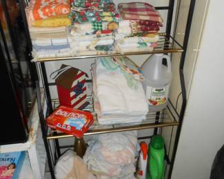 Bakers Rack & Linens