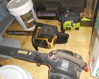 Questionable Chainsaws & Gas Blower
