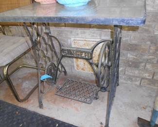Vintage Sewing Machine Stand Table