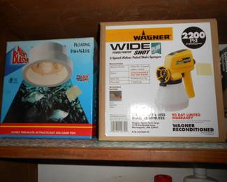 Floating Fish-N-Light & Wagner Paint Sprayer