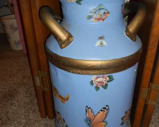 Blue Milk Can