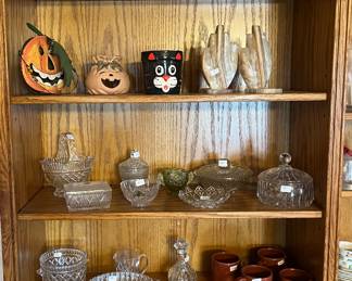 Halloween decor 
All different kinds of serving wate