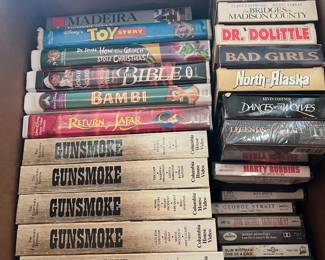 VCR tapes and csssettes