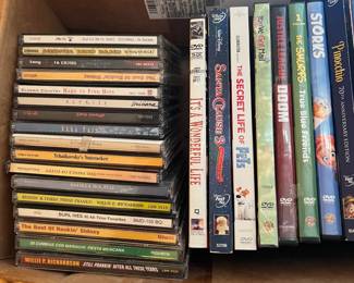 DVDs and cds 