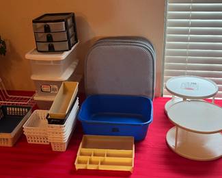 Assortment of storage items