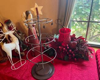 Christmas card tree and other decor 
