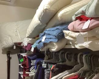 Just some of the linen and clothes available.