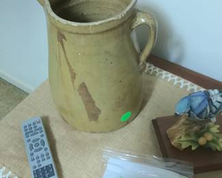 One of the pottery jugs.