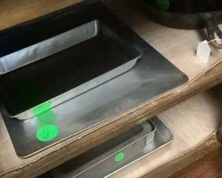 Cooking trays.