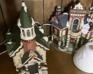 Some of the Christmas Village houses.