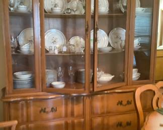 The front of the beautiful China cabinet.