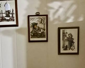 Hummel wall prints.