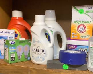 Some cleaning items available.