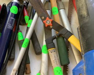 The garden tools.