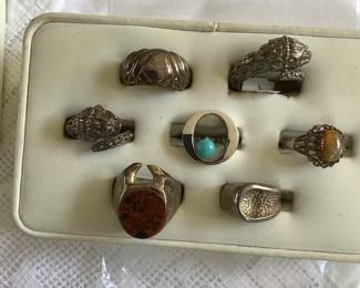 More sterling rings.