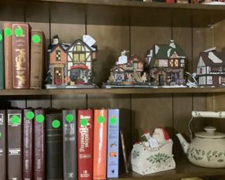 Several beautiful China tea sets, some for children, and oh yes collectors, some beautiful tea pots for you.