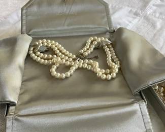 Cultured pearls.