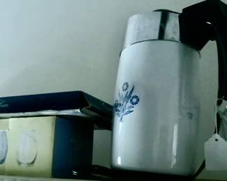 The Corning Ware percolator.