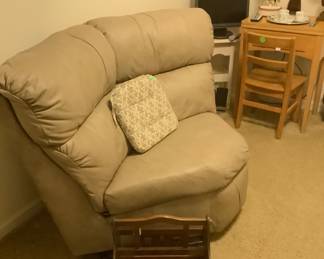 One section of a sectional sofa.  Was used in a movie room.