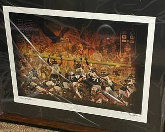 Signed and numbered Auburn print 