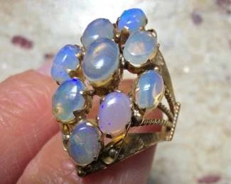 NFF123A - Women's Vintage Opal Ring