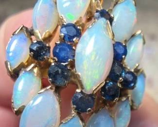 NFF123 - Women's Vintage Opal Ring