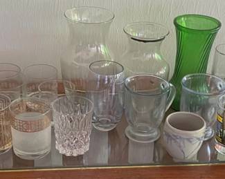NFF105 - Mystery Lot Of Vases, Cocktail Glasses, & Steins