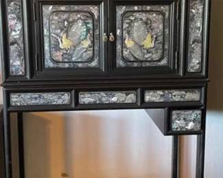 NFF010 - Korean /Asian Mother-of-Pearl Display Cabinet