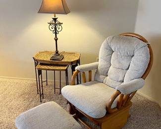 Glider and Ottoman
