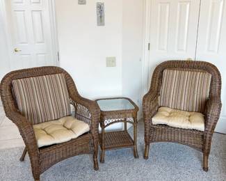 3-pc Wicker Set