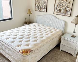 Queen Wicker Headboard