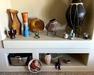 Ironwood, various pottery & vases